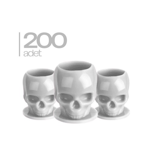 SKULL POTA BEYAZ 200 ADET